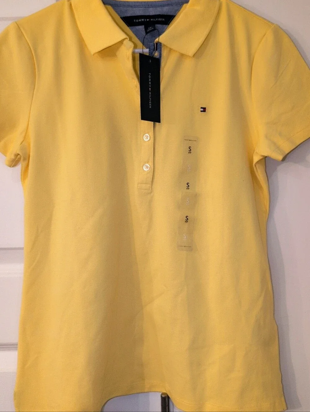 Tommy Hilfiger Sunny Yellow Polo with Flag Logo